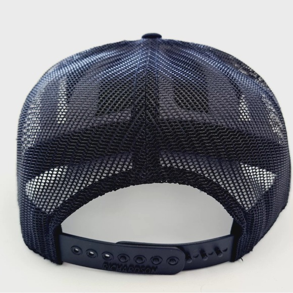 Black Pond Hat Co. Flat Bill Mesh Snapback Richardson 168 7 Panel Cap Hat - Picture 4 of 4